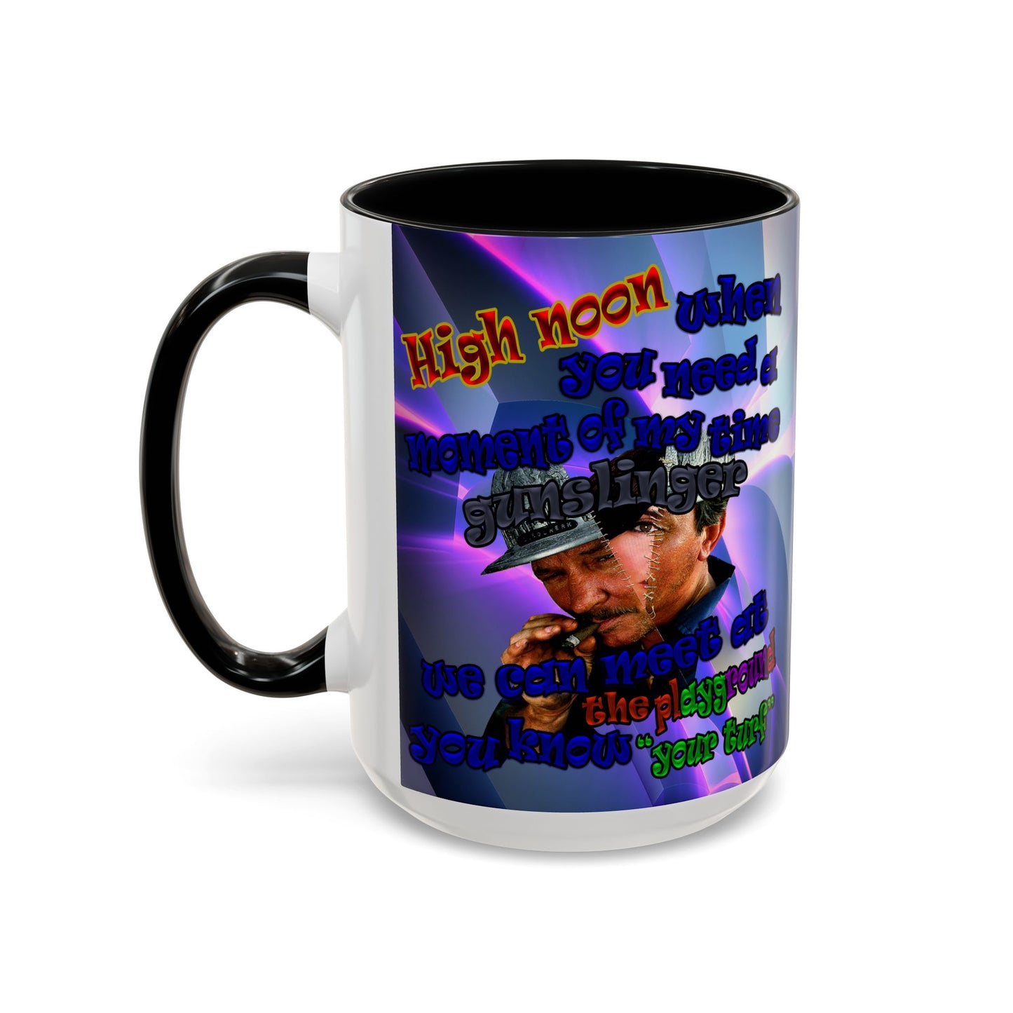 high noon - Accent Mug (grey-pink wave)