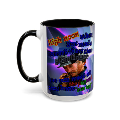 high noon - Accent Mug (grey-pink wave)