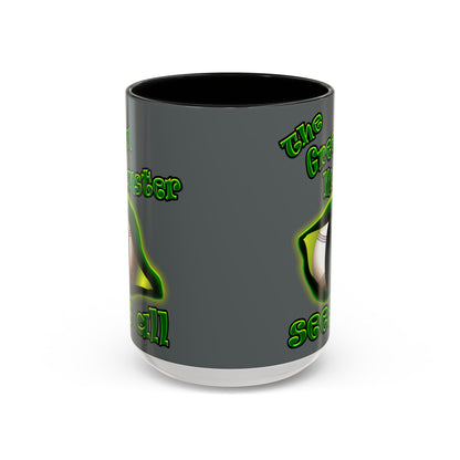 green monster - Accent Mug (dark grey)