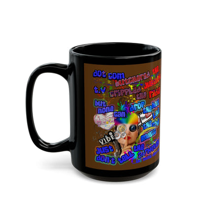 drop the beat - Black Mug (brown)
