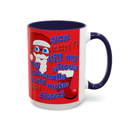 santa's shoes - Accent Mug (red)