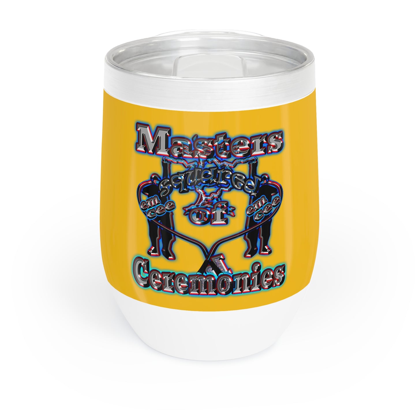 em cee squared - Chill Wine Tumbler (yellow)