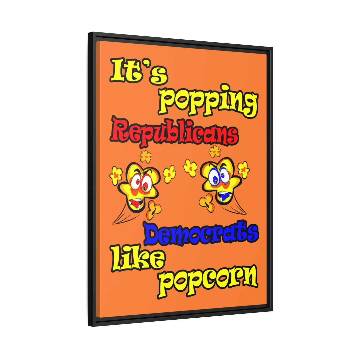 popping like popcorn - framed canvas art (crusta)