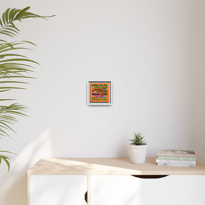 the bum's shit - framed canvas art (crusta)