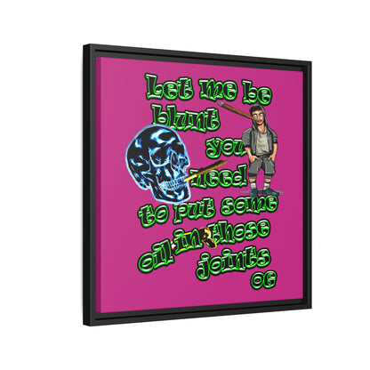 og - framed canvas art (pink)