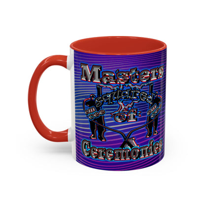 em cee squared - Accent Mug (purple wave)
