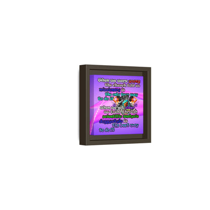 doggystyle - framed canvas art (purple-pink wave)