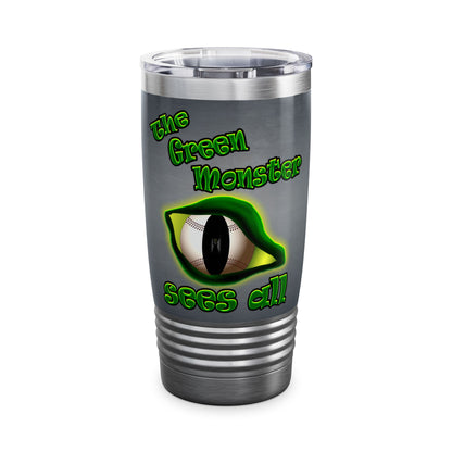 green monster - Ringneck Tumbler, 20oz (grey-light grey)