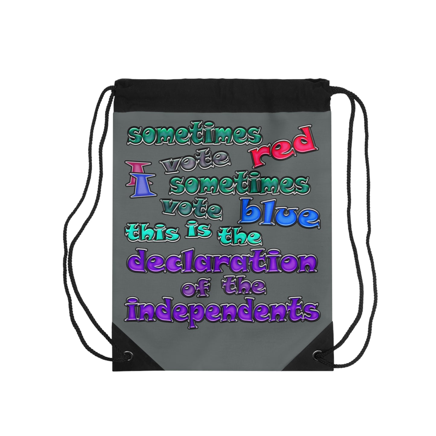 declaration of the independents - Drawstring Bag (dark grey)