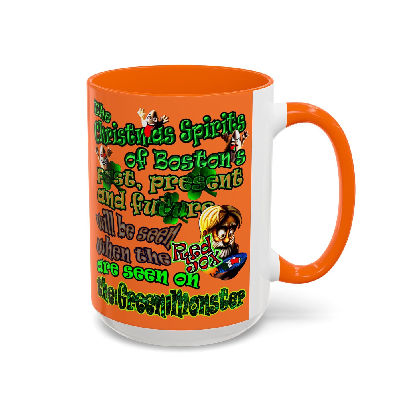 christmas spirits of boston - Accent Mug (crusta)