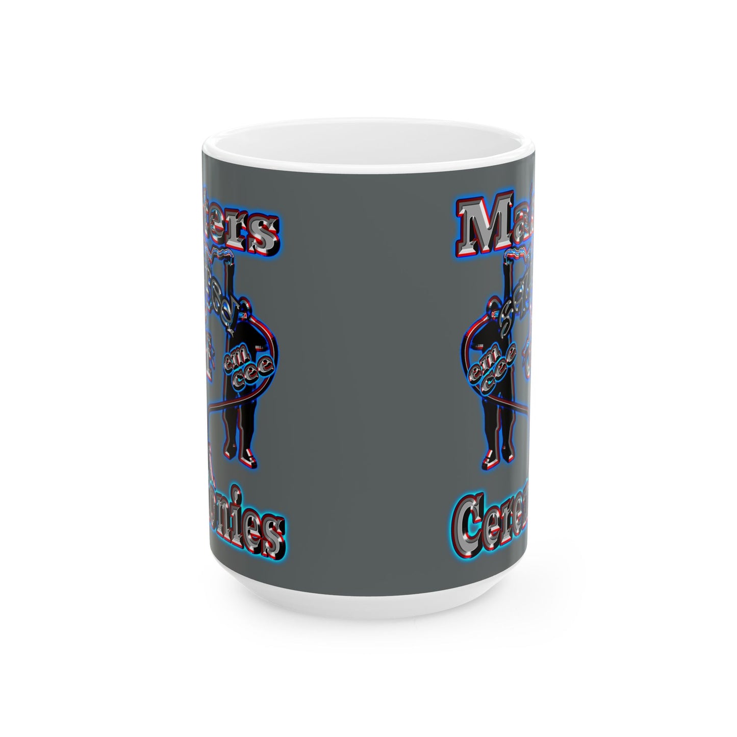 em cee squared - White Mug (dark grey)
