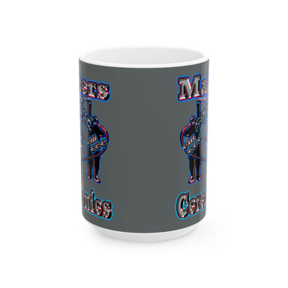 em cee squared - White Mug (dark grey)