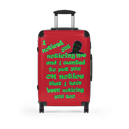 noticed you noticing - Suitcase (dark red)