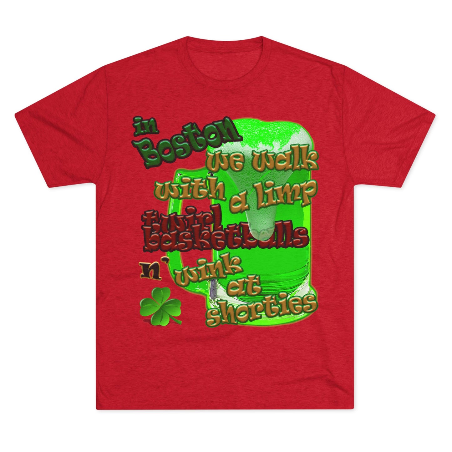 celtics logo - Unisex Tri-Blend Crew Tee