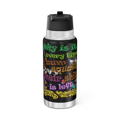 the bum's shit - Gator Tumbler, 32oz (black)