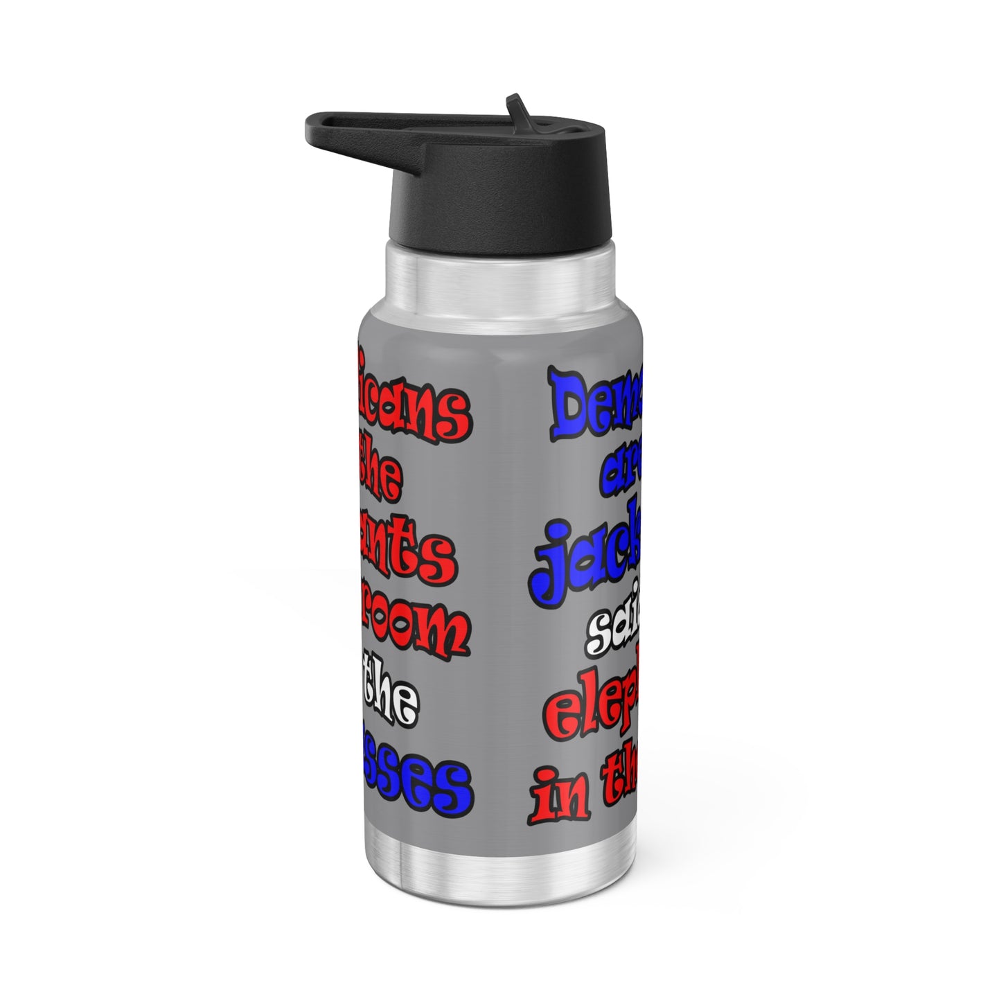 donkeys and elephants - Gator Tumbler, 32oz (grey)