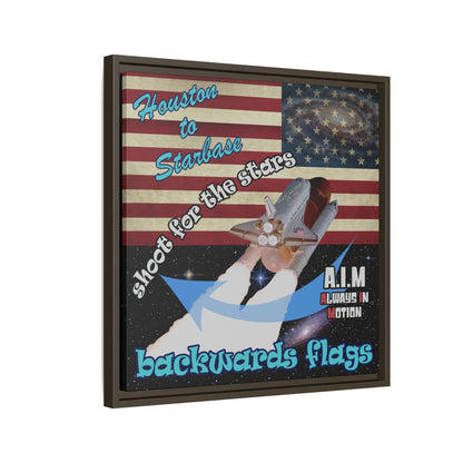 shoot for the stars - framed canvas art