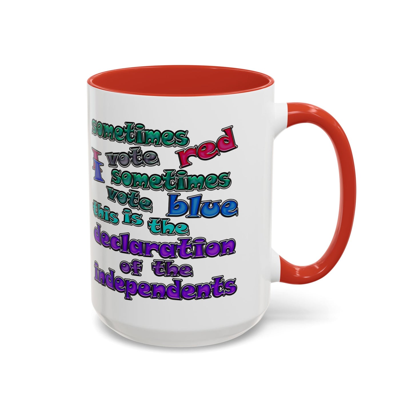 declaration of the independents - Accent Mug (white)