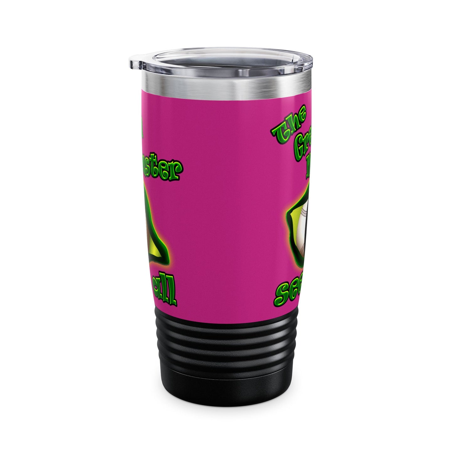 green monster - Ringneck Tumbler, 20oz (pink)