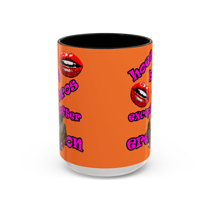 hoes b4 bros - Accent Mug (crusta)