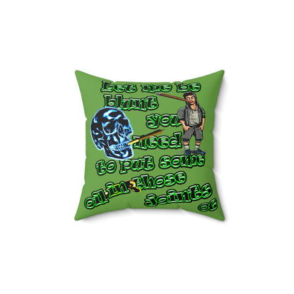 og - Spun Polyester Square Pillow - (green)