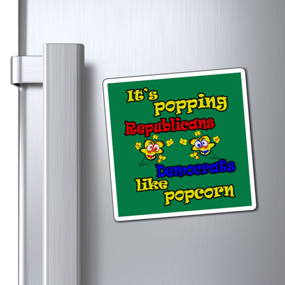popping like popcorn - Magnets - (dark green)