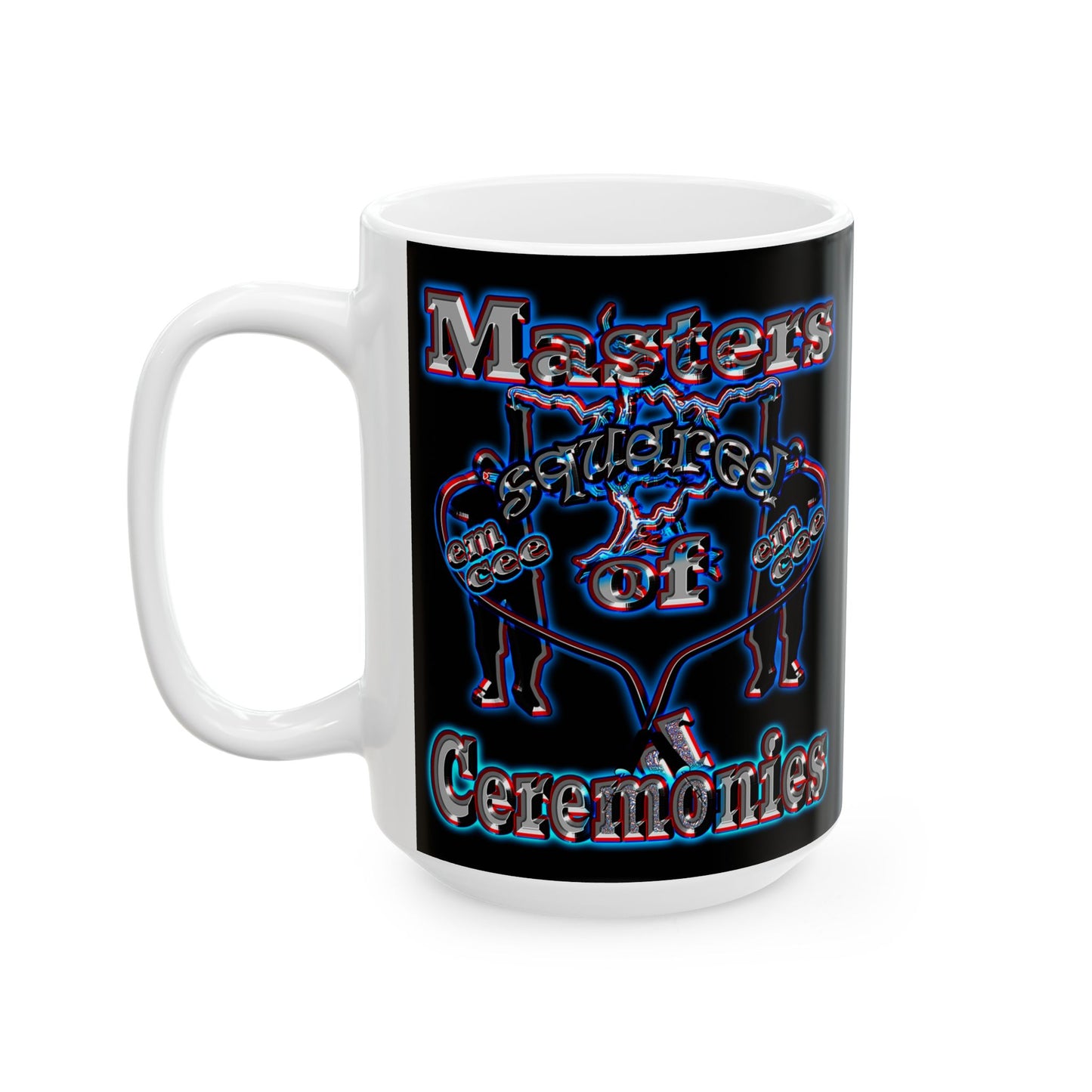 em cee squared - White Mug (black)