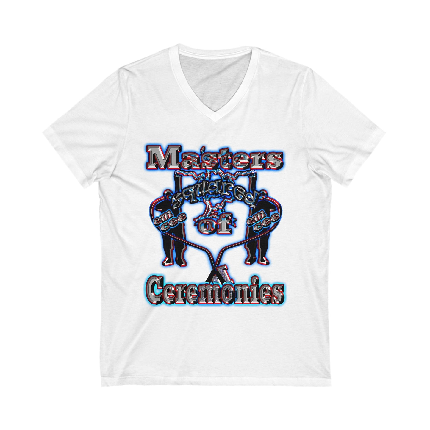 em cee squared - Unisex Jersey Short Sleeve V-Neck Tee