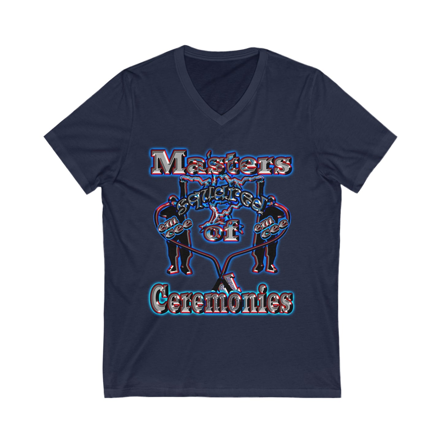 em cee squared - Unisex Jersey Short Sleeve V-Neck Tee