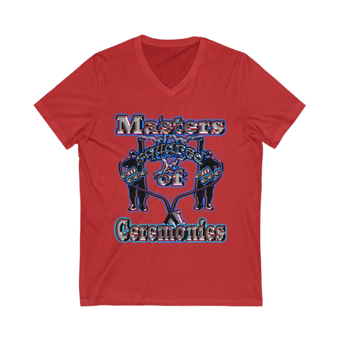 em cee squared - Unisex Jersey Short Sleeve V-Neck Tee