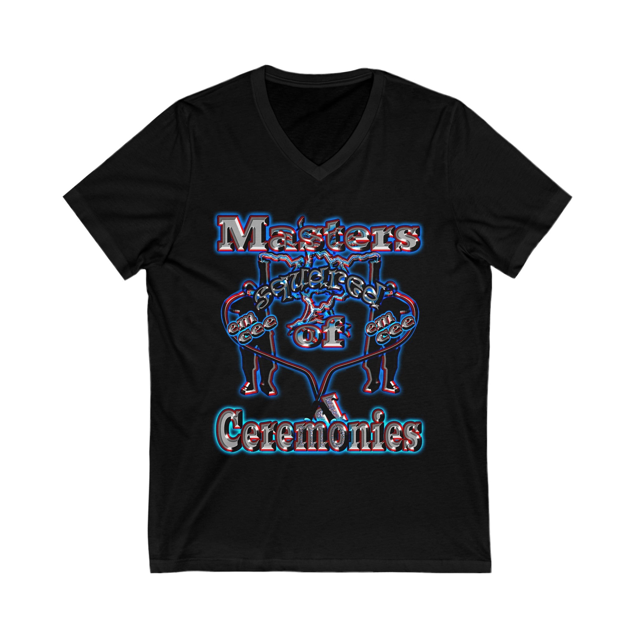 em cee squared - Unisex Jersey Short Sleeve V-Neck Tee