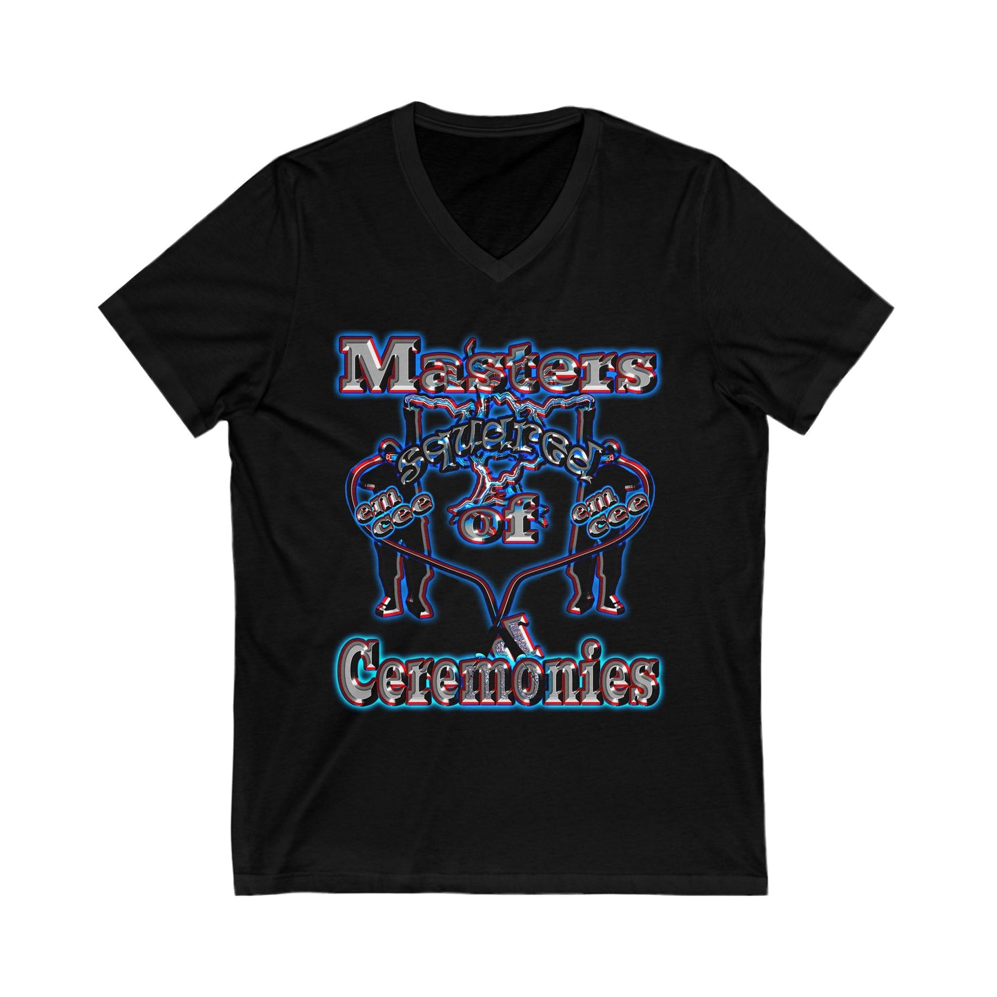 em cee squared - Unisex Jersey Short Sleeve V-Neck Tee