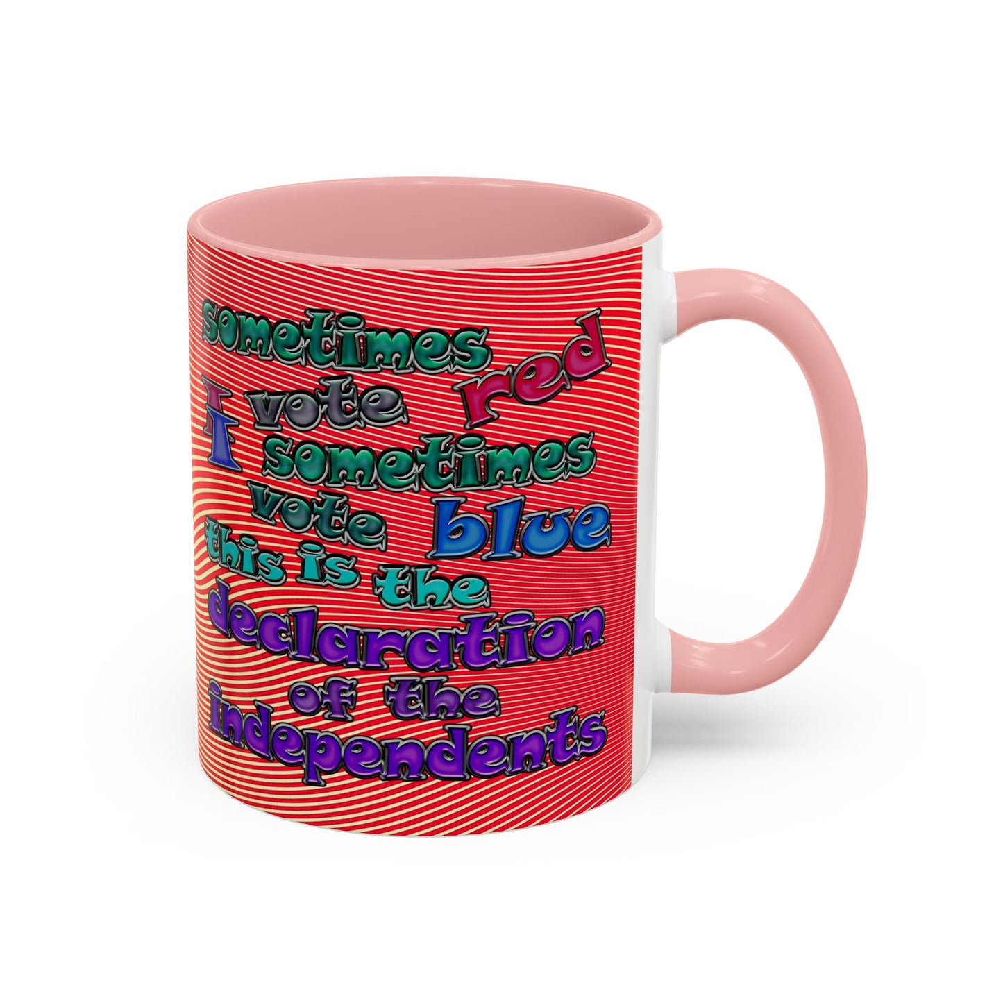declaration of the independents - Accent Mug (yellow-orange wave)