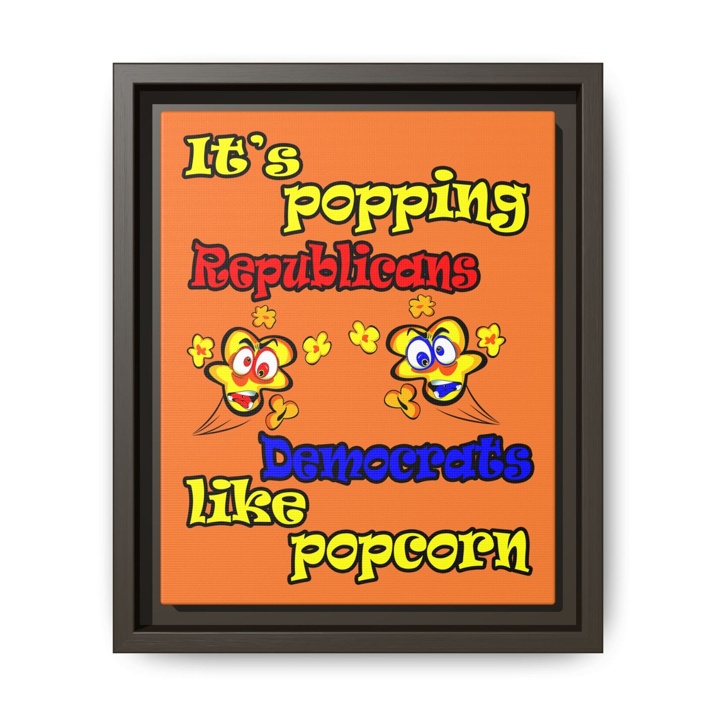 popping like popcorn - framed canvas art (crusta)