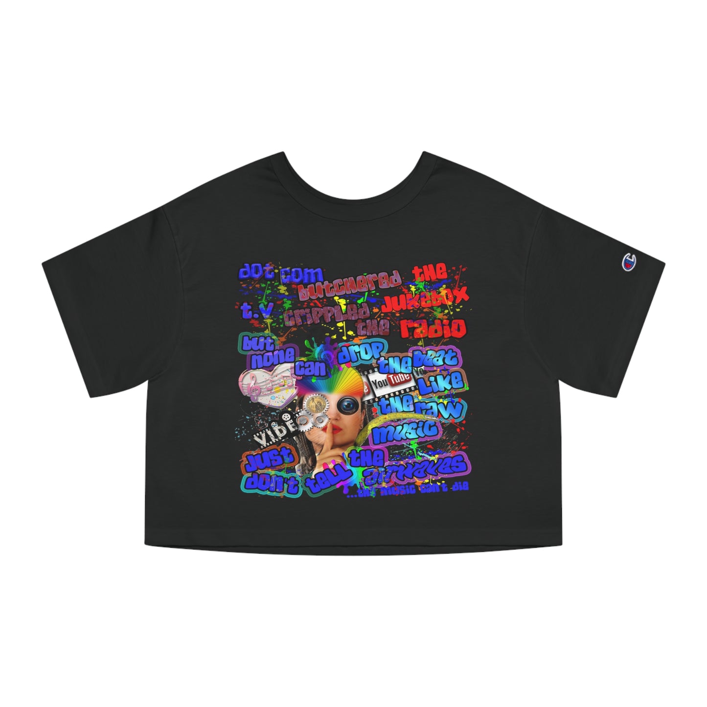 drop the beat - Champion Women's Heritage Cropped T-Shirt