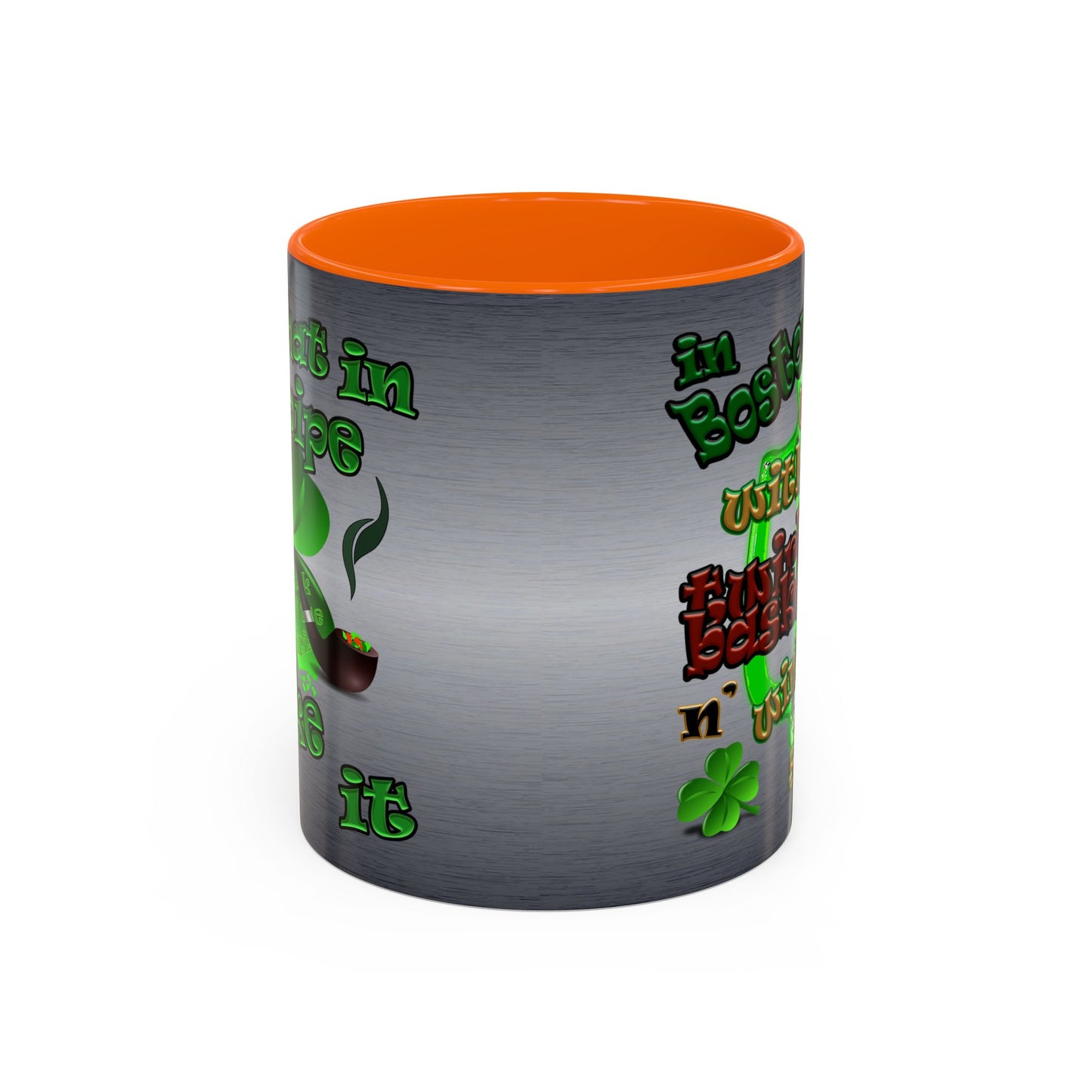 celtics logo - Accent Mug (brushed nickel)