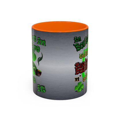 celtics logo - Accent Mug (brushed nickel)
