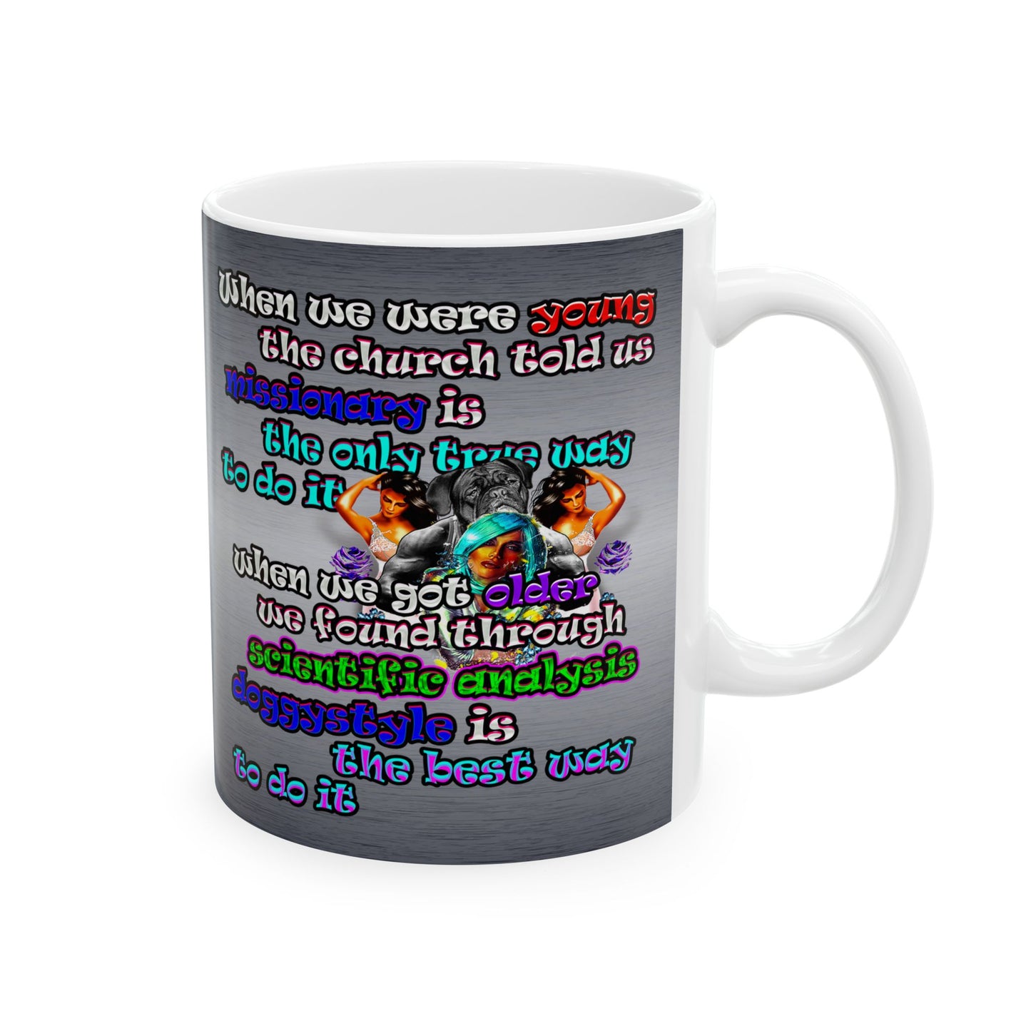 doggystyle - White Mug (brushed nickel)