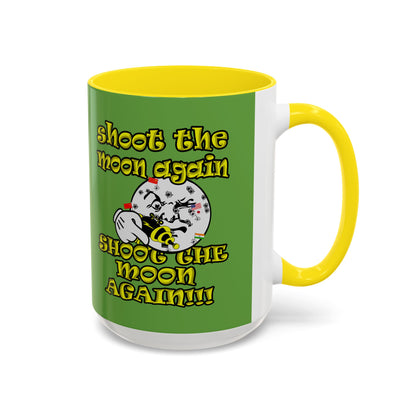 shoot the moon again - Accent Mug (green)