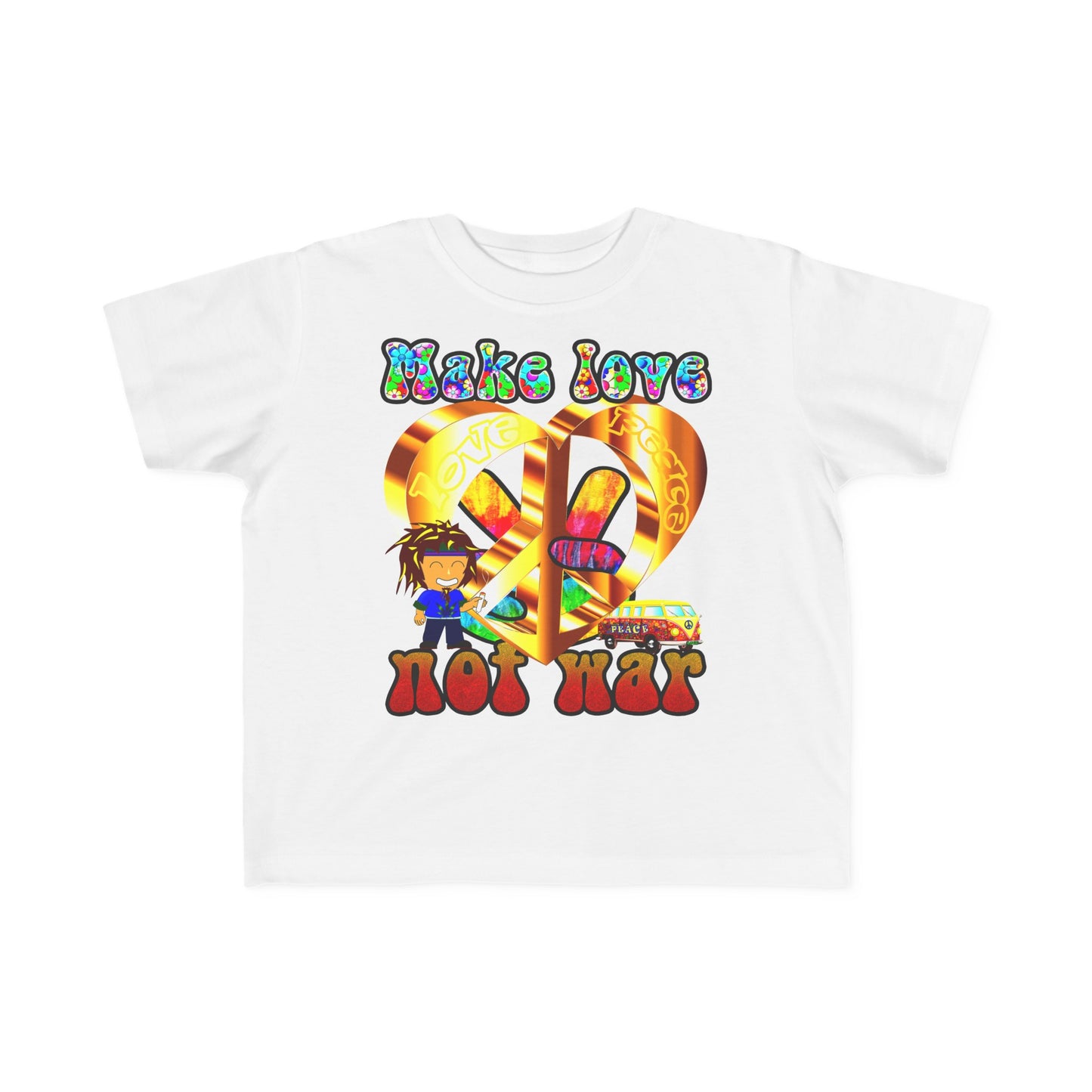 love peace - Toddler's Fine Jersey Tee