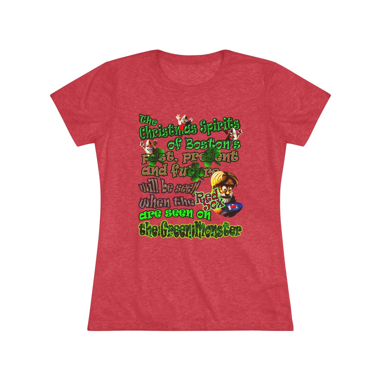 christmas spirits of boston - Women's Triblend Tee