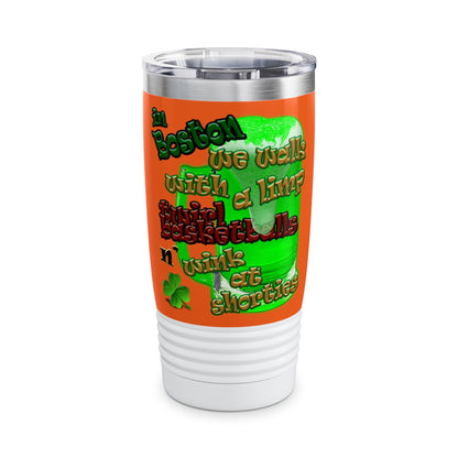 celtics logo - Ringneck Tumbler, 20oz (orange)