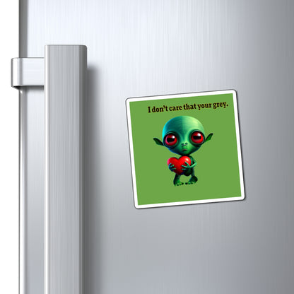 I don't care that your grey - Magnets - (green)