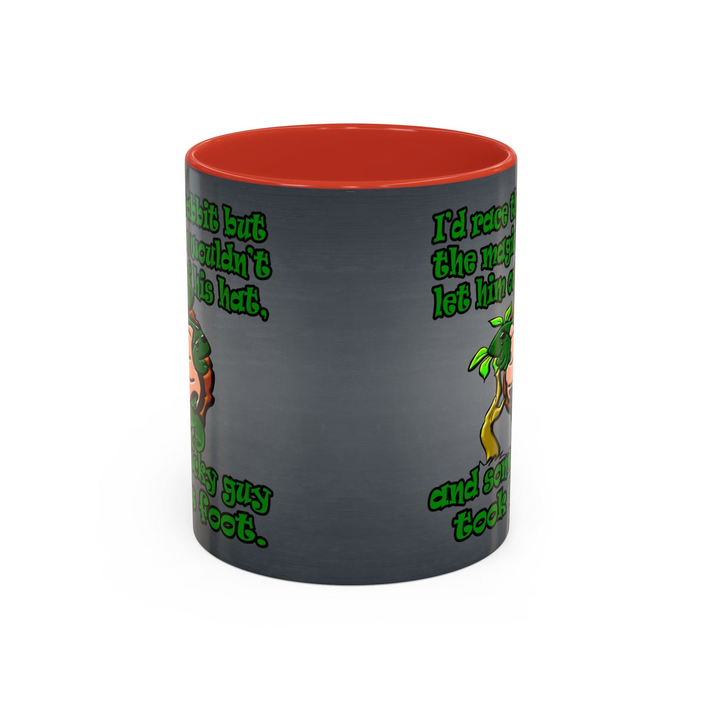 turtle race - Accent Mug (grey-light grey)