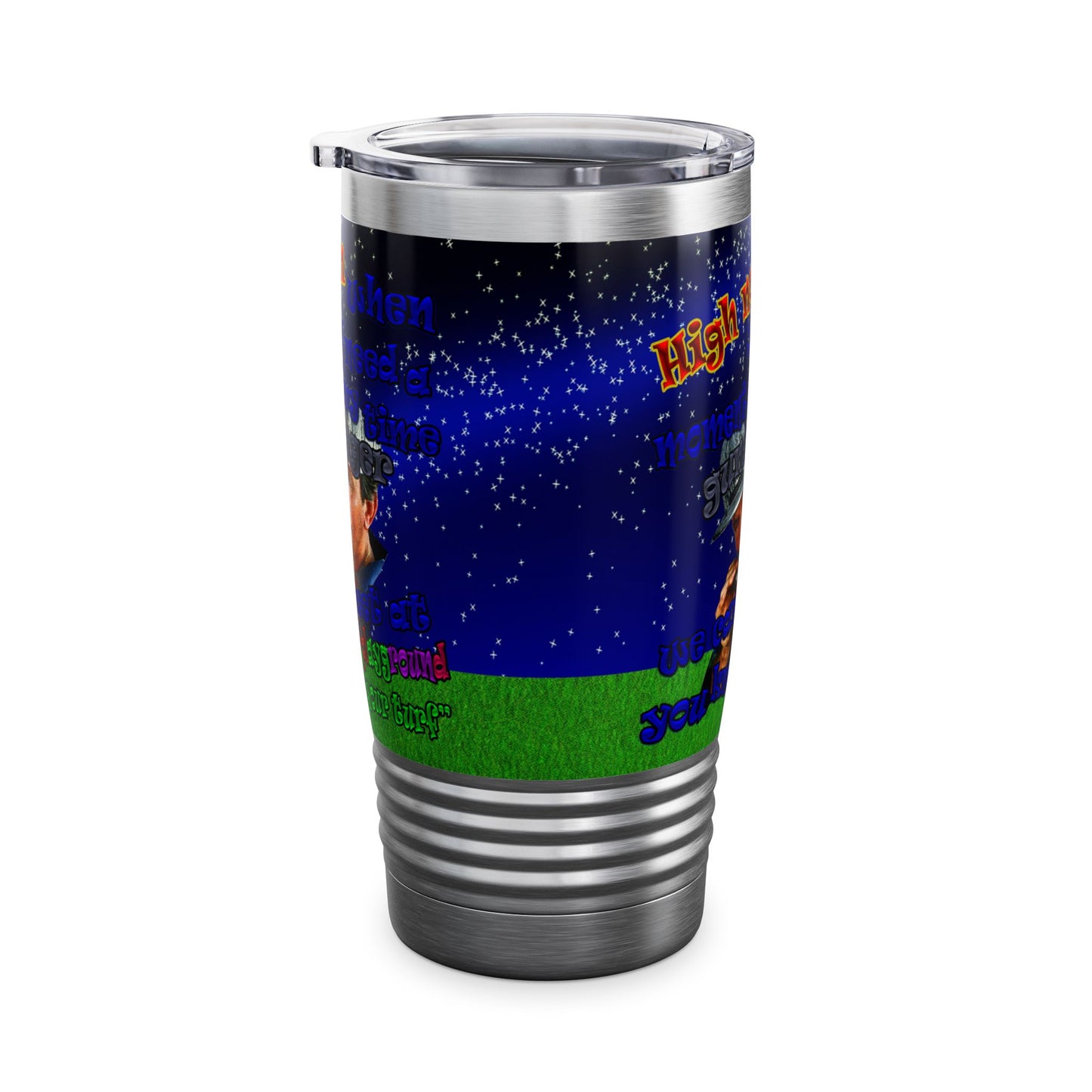 high noon - Ringneck Tumbler, 20oz ('snoops' background)