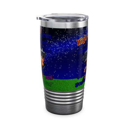 high noon - Ringneck Tumbler, 20oz ('snoops' background)