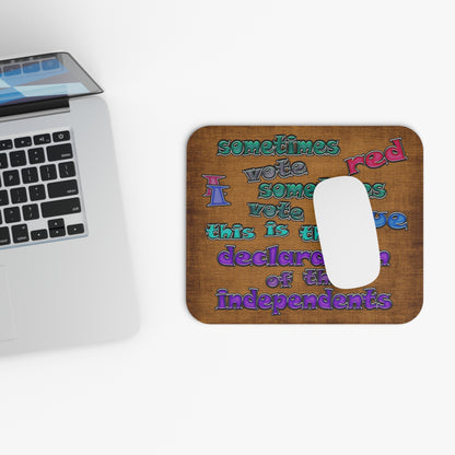 declaration of the independents - Mouse Pad (Rectangle) (brown papyrus)