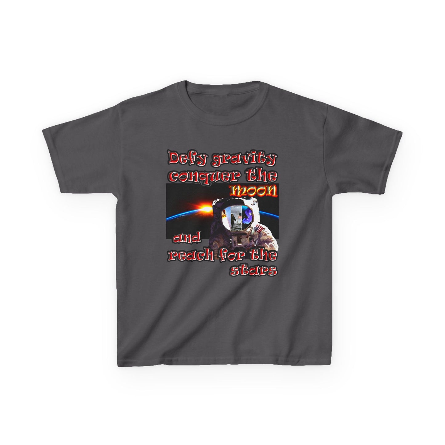 defy conquer reach - Kids Heavy Cotton™ Tee