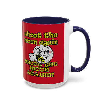 shoot the moon again - Accent Mug (dark red)