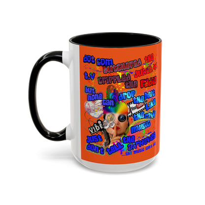 drop the beat - Accent Mug (orange)